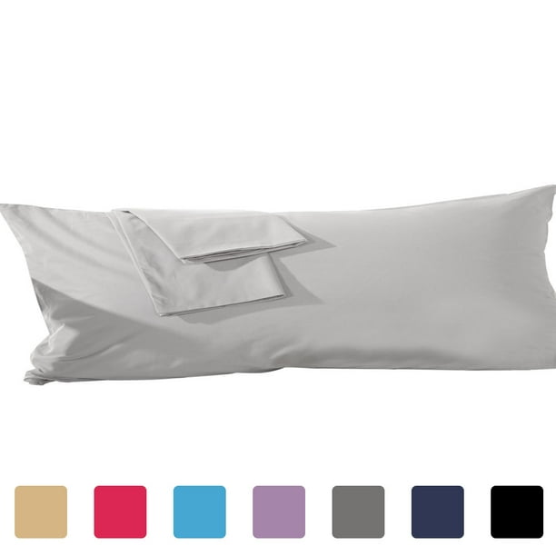 Body Pillow Cover 20X72 Body Pillow Case Silver Grey Cotton Body Pillow Cover Zipper Closure Premium 600 Thread Count 100/% Egyptian Cotton 1-Pieces Body Pillowcase 20x72 Silver Grey